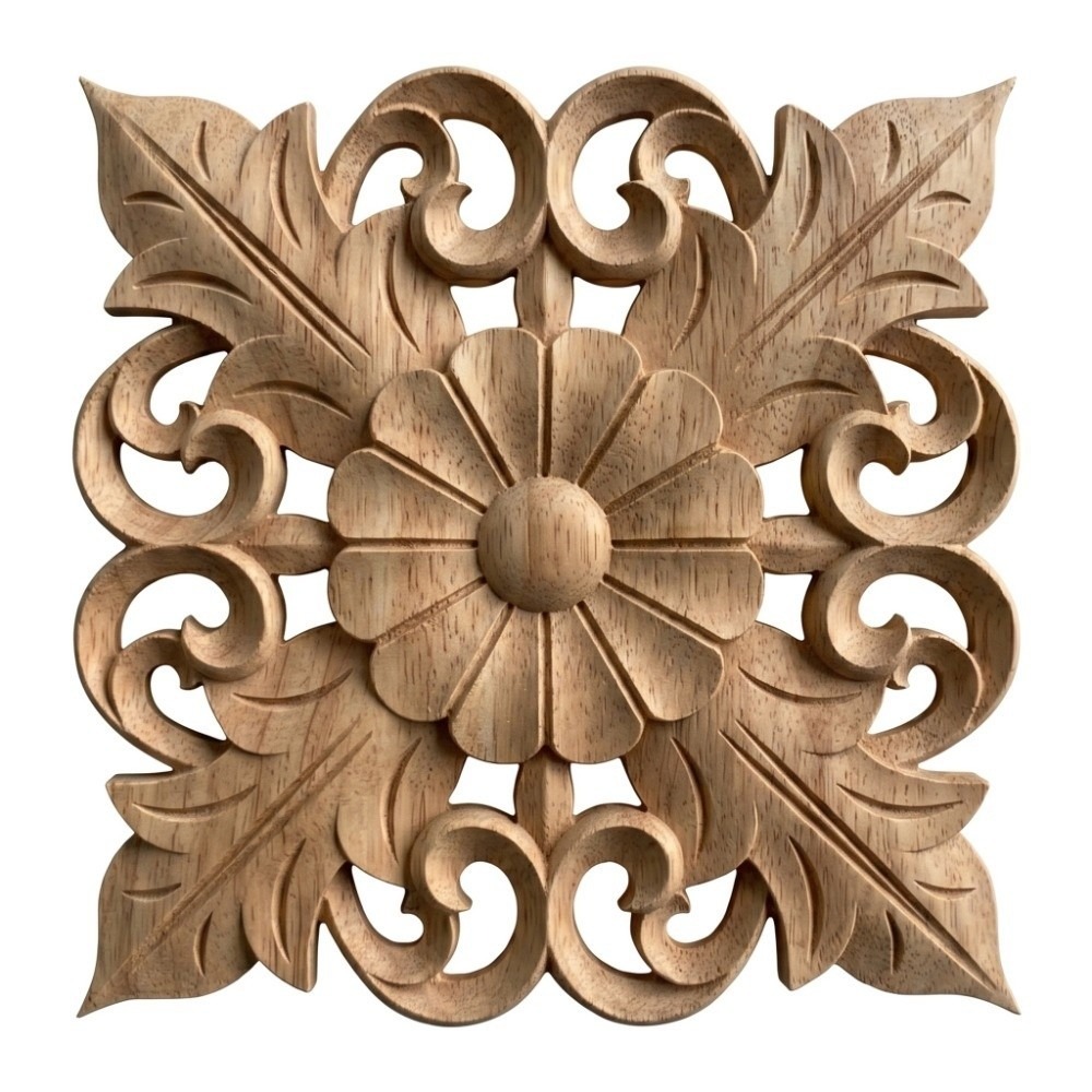 Craft Embellishments - Ev Süslemeleri Ahşap Oyma Aplike açık