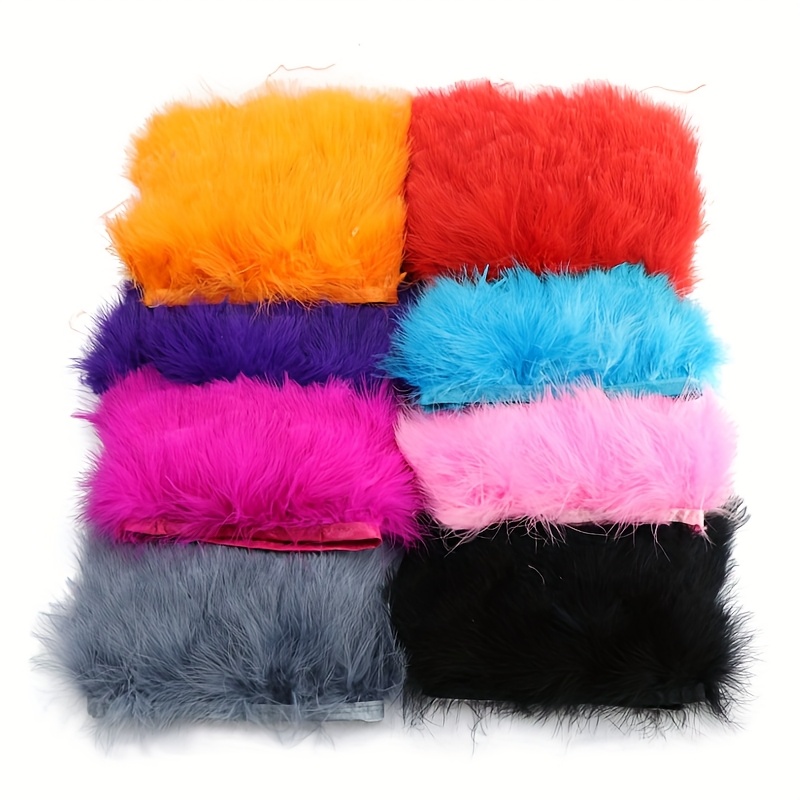 Fringe Ribbon Sewing - Kabarik Türkiye Tüyü Süsleme Şeridi 8-10cm