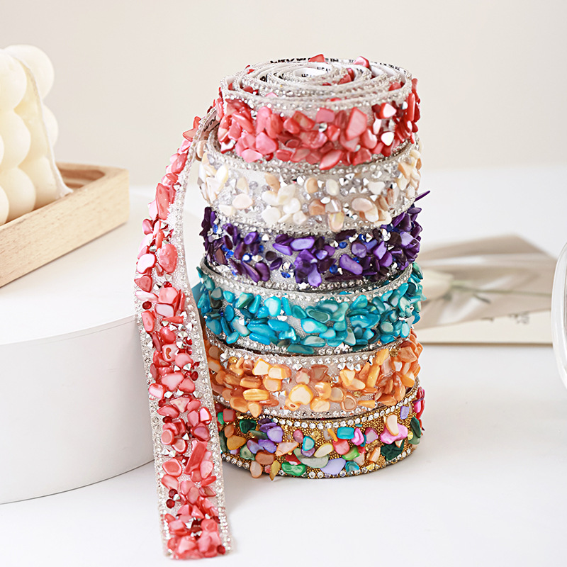 Embellishment Glue Craft - 90cm 2cm Kristal Rhinestone Kendinden Yapışkanlı
