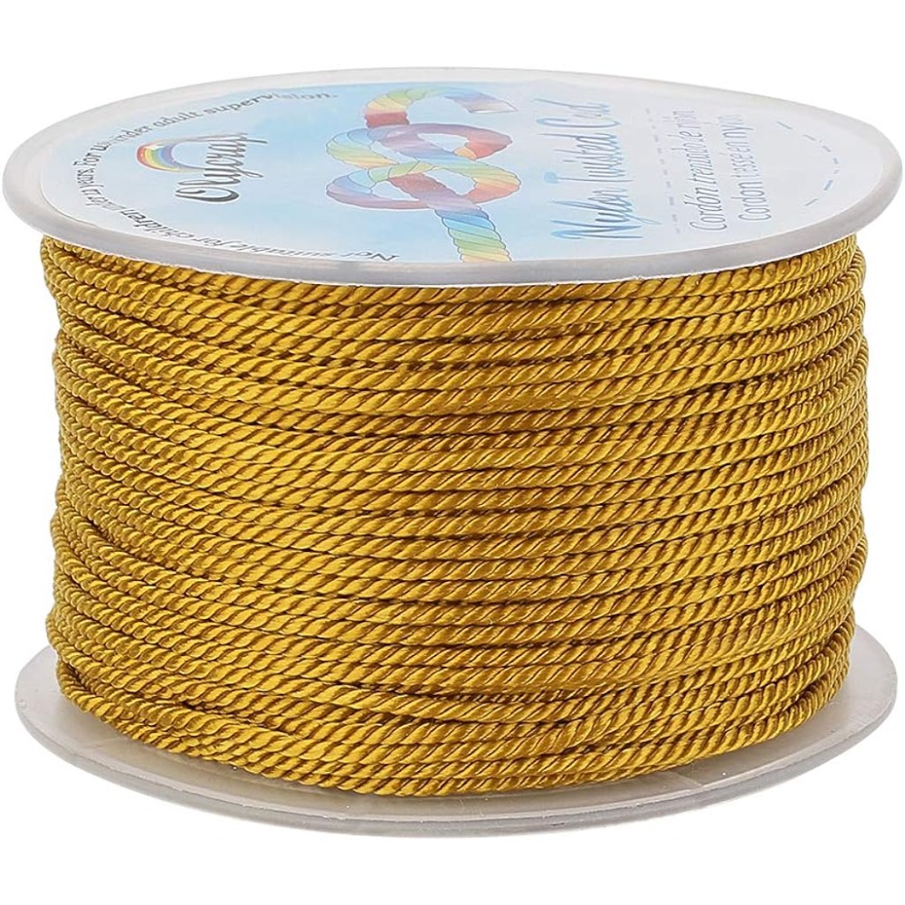 Cord Trim Twisted - 55 metre 1mm bükülmüş saten naylon