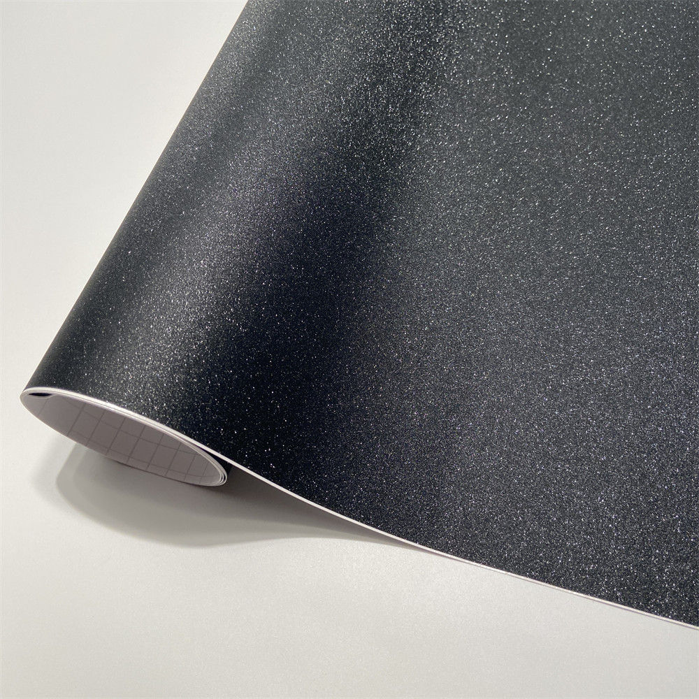 Glitter Vinyl Roll - Sandy Glitter Siyah Elmas Vinil Kaplama