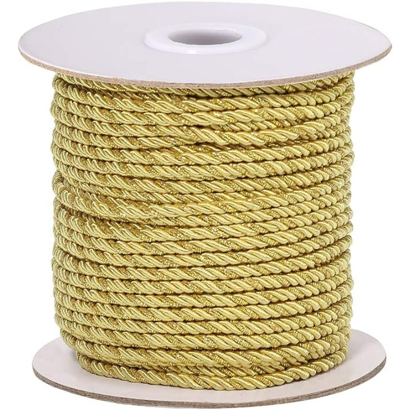 Cord Trim Twisted - 3mm / 35 metre metalik bükülmüş