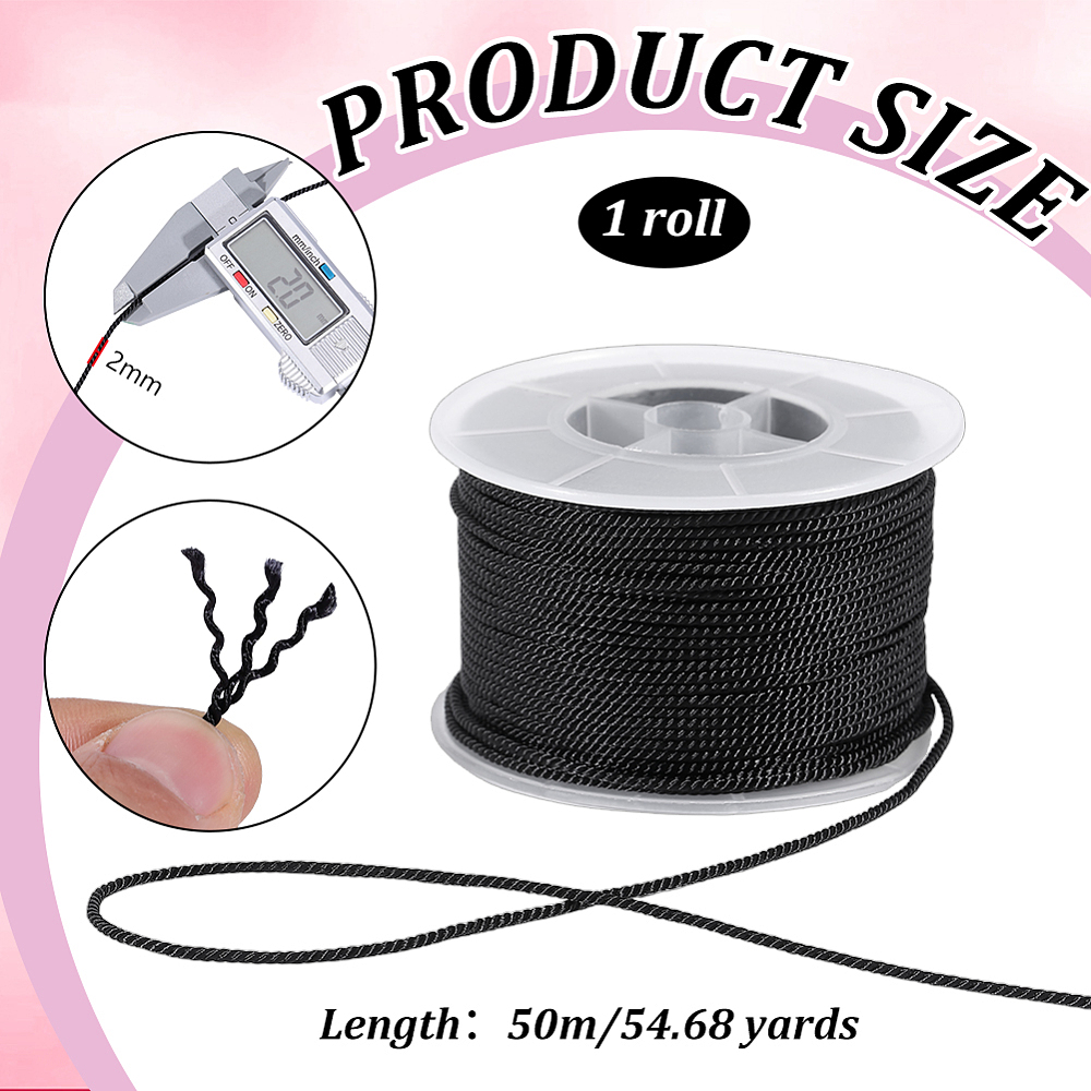 54.68 Yard Siyah Bükümlü Kordo - Cord Trim Twisted incelemesi ve fiyatı