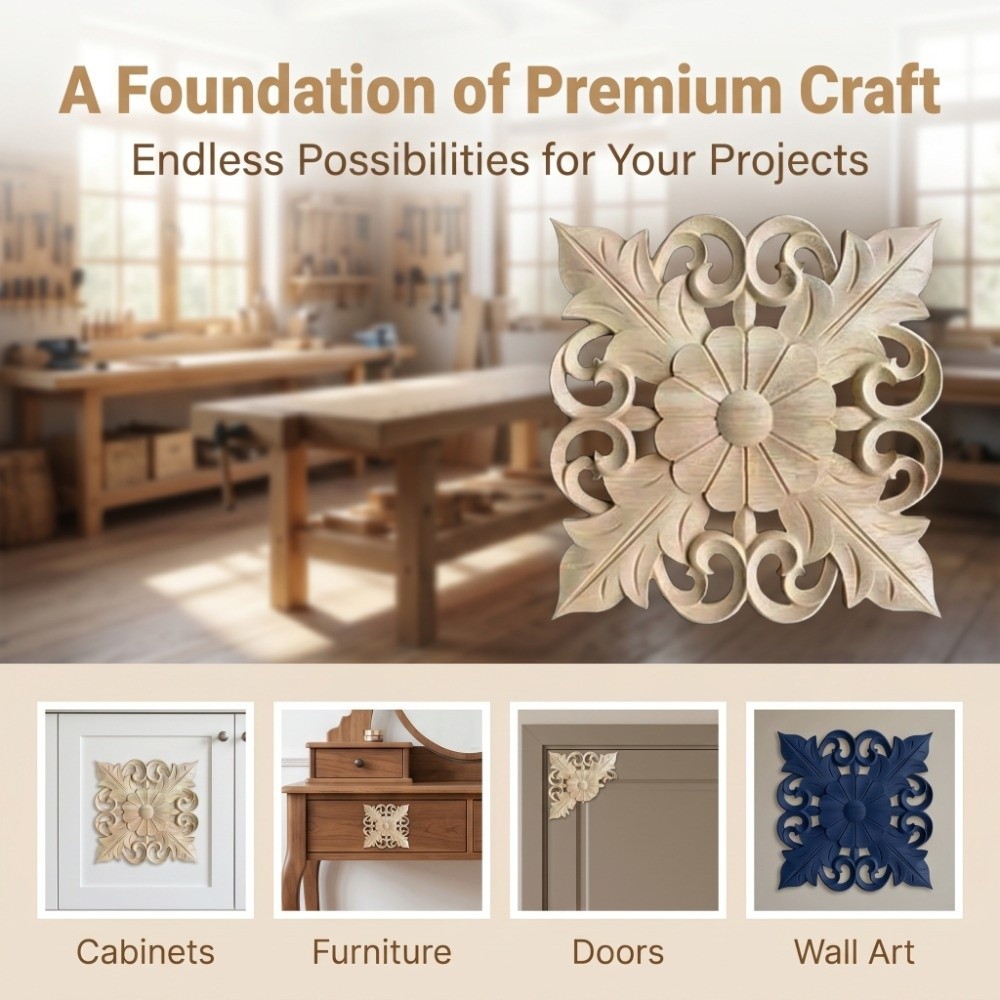Ev Süslemeleri Ahşap Oyma Apli - Craft Embellishments incelemesi ve fiyatı