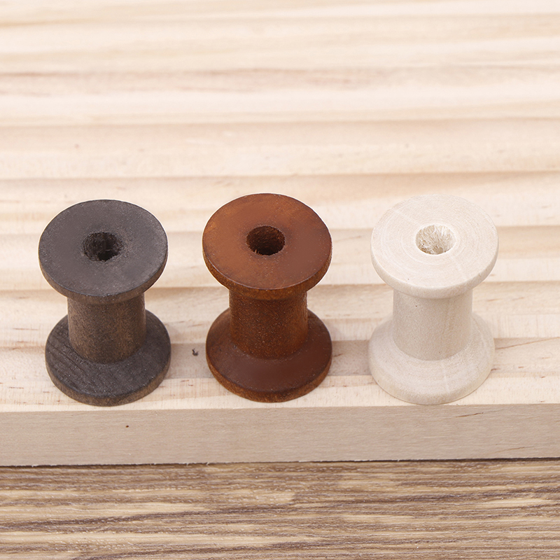 10 adet Vintage Ahşap Makarala - Organza Ribbon Spool incelemesi ve fiyatı
