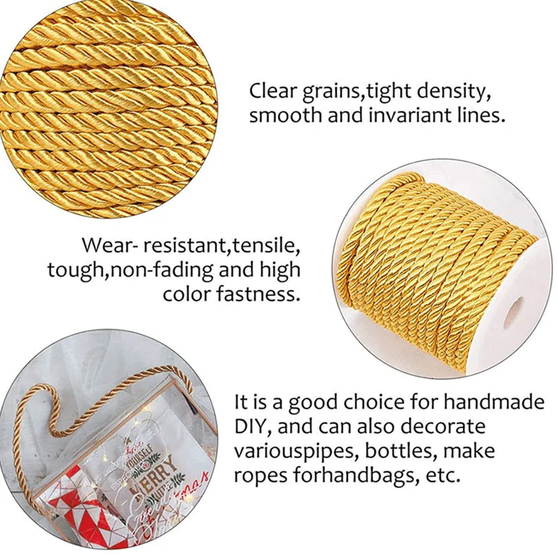 3mm 10m Bükümlü Kordon Halat S - Cord Trim Twisted incelemesi ve fiyatı