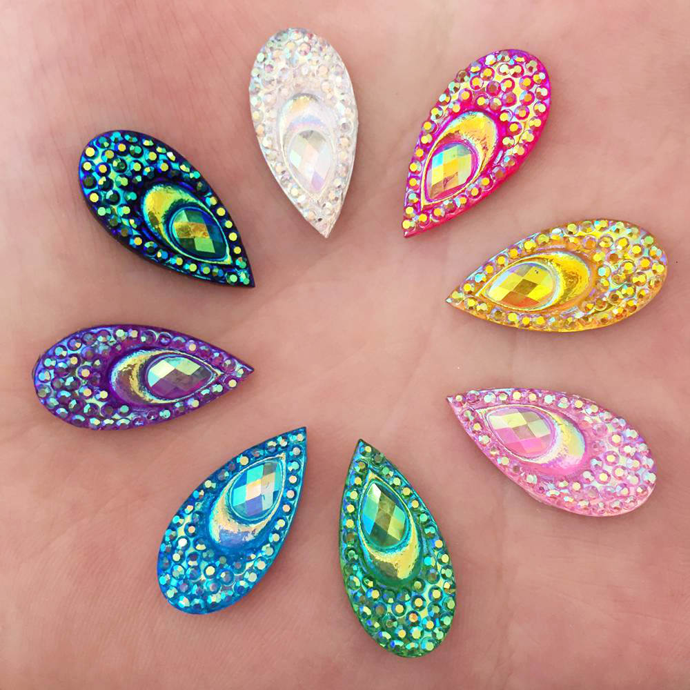 40 adet reçine 10*20mm gözyaşı - Embellishment Glue Craft incelemesi ve fiyatı