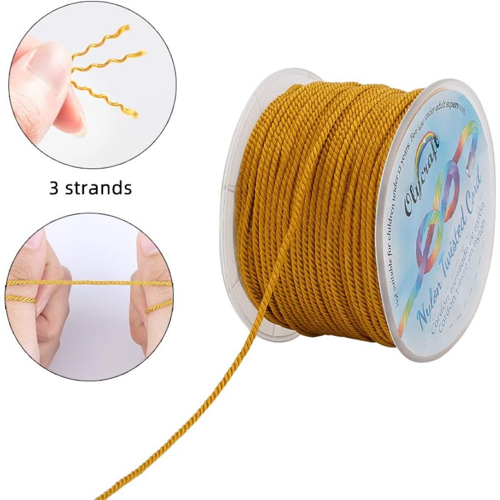 55 metre 1mm bükülmüş saten na - Cord Trim Twisted incelemesi ve fiyatı