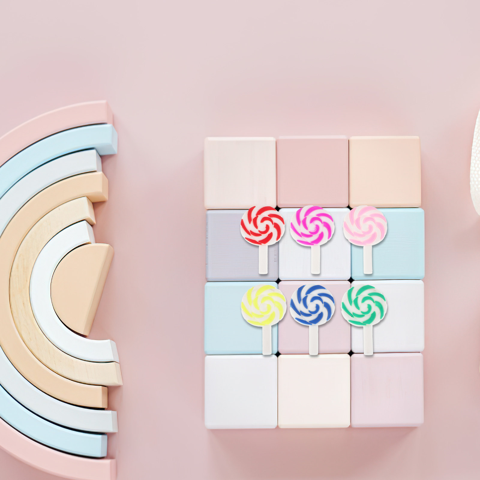 36 adet canlı gökkuşağı lolipo - Craft Embellishments incelemesi ve fiyatı