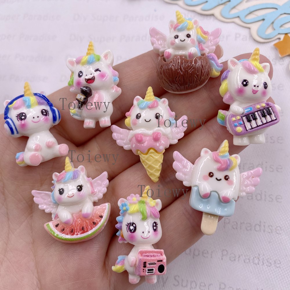 10 adet Reçine Renkli Karikatü - Christmas Craft Embellishment incelemesi ve fiyatı