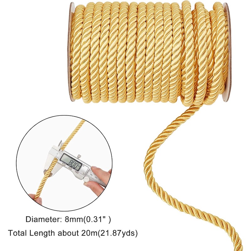 1 rulo 8mm 20 Metre Bükülmüş K - Cord Trim Twisted incelemesi ve fiyatı