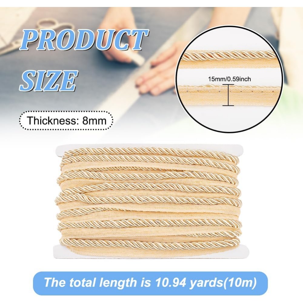 11 metre Bükülmüş Dudak Kordon - Cord Trim Twisted incelemesi ve fiyatı