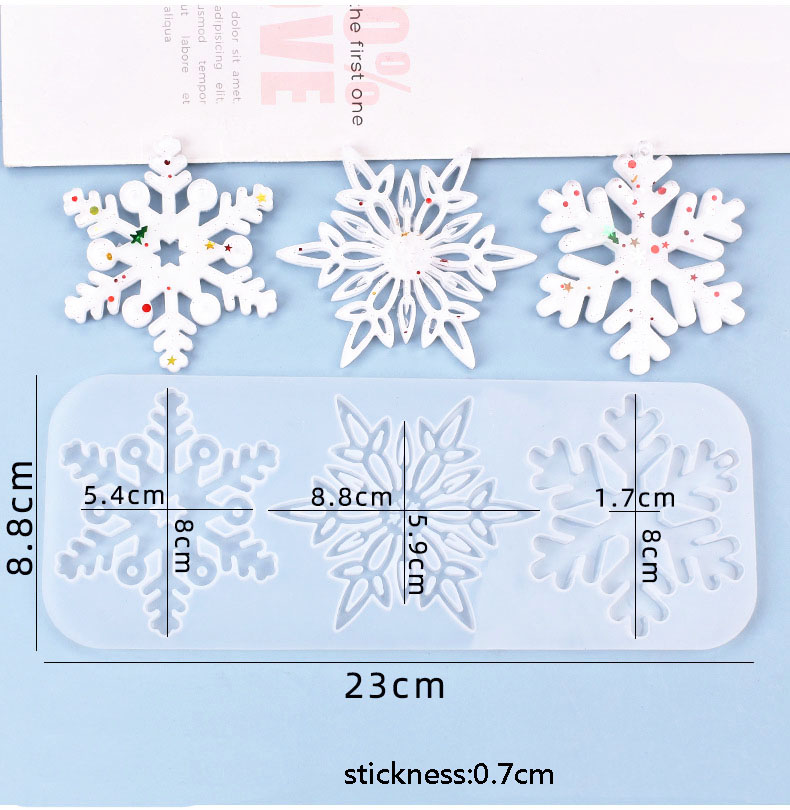 Noel içi boş kar tanesi süs si - Christmas Craft Embellishment incelemesi ve fiyatı
