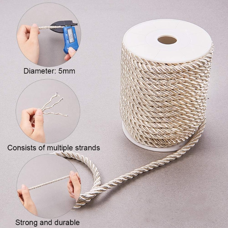Yaklaşık 50 Feet Zanaat Naylon - Cord Trim Twisted incelemesi ve fiyatı